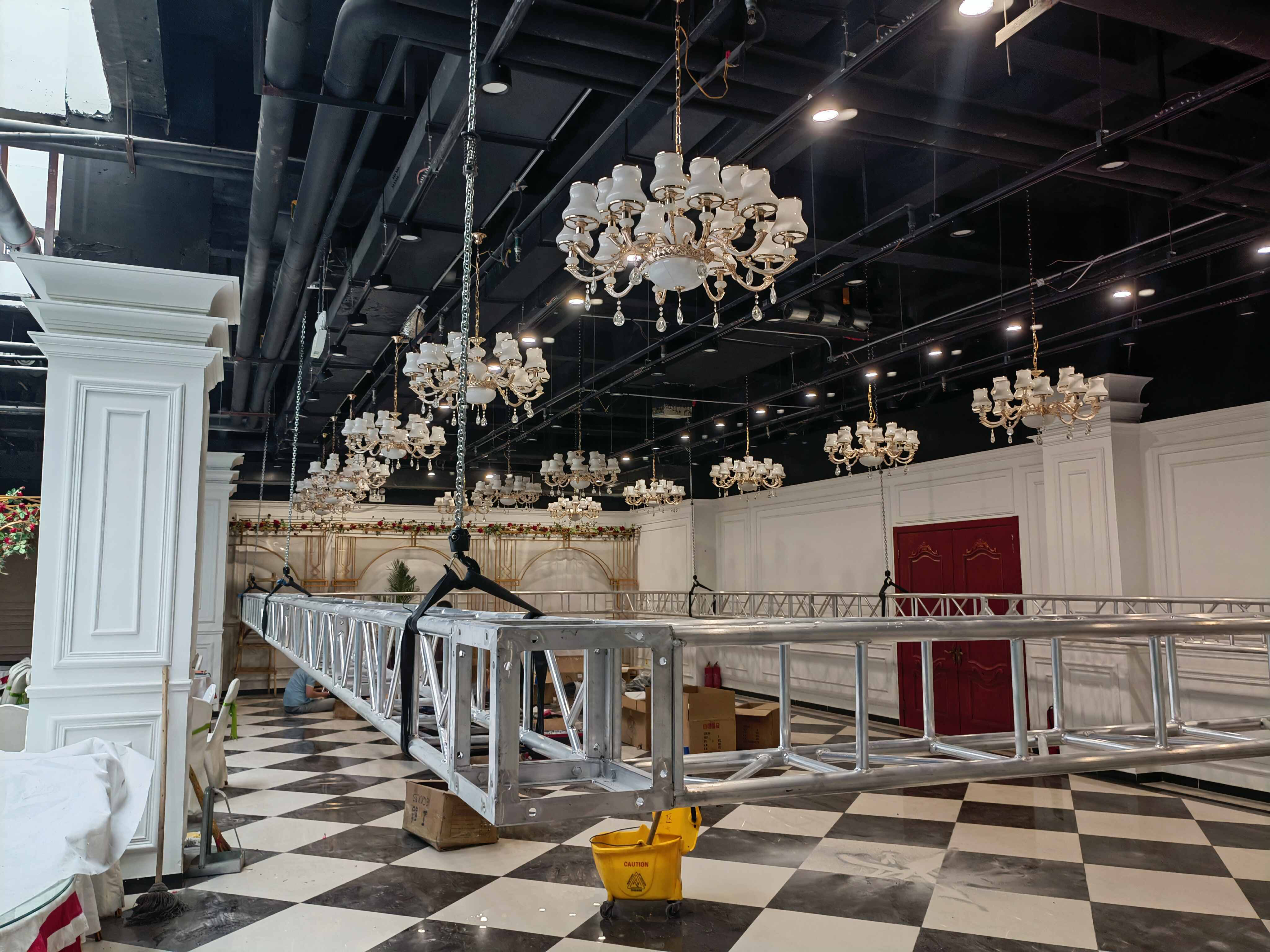 Electric hoists on stage can enhance the presentation of dance beauty
