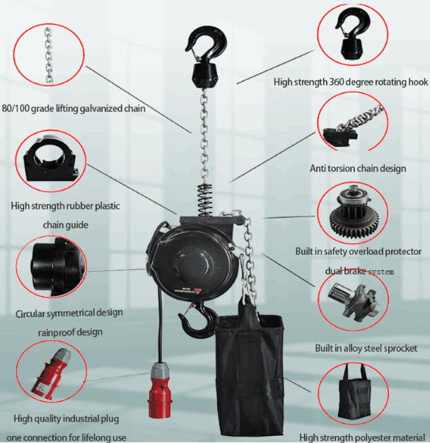 Stage electric hoist product details